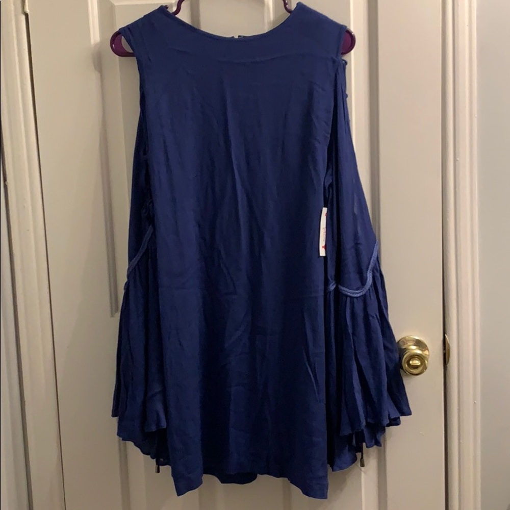 NWT Red dress boutique royal blue dress medium